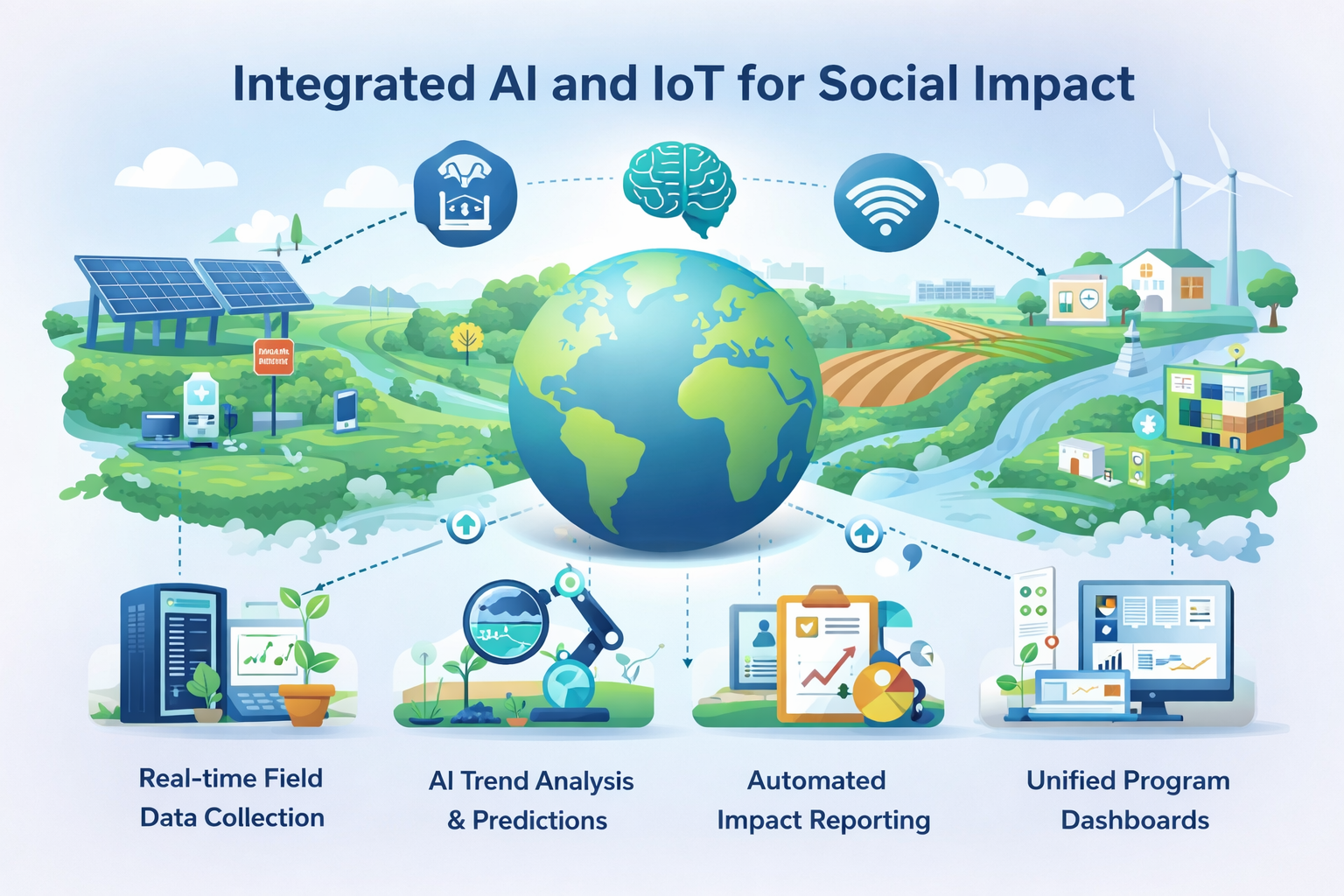 Integrated AI and IoT for Social Impact